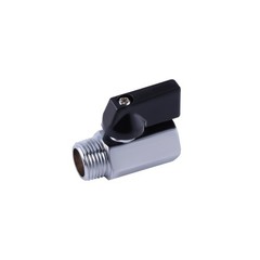 BEVDICNC 3/8 inch Brass Mini Ball Valve NPT Female x NPT, As Shown