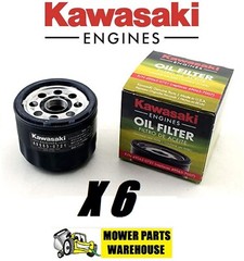 6 PACK GENUINE OEM KAWASAKI ENGINE OIL FILTERS 49065-0721 FR FS FX 49065-7007