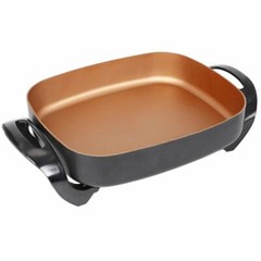 Caynel 16 Inch Non-stick Electric Skillet with Glass Cover 16″ x 12″ x 3″
