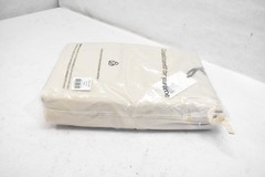 HOMMEY Queen Fitted Sheet Beige Coconut Contemporary Adults Biodegradable Bag