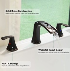 Paalos Wide-spread Bathtub Faucet Oil Rubbed Bronze