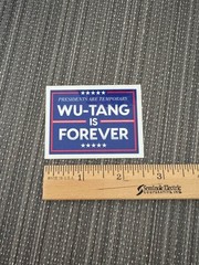 WU TANG IS FOREVER 2.59″ x 2″ Glossy Rectangle Sticker NEW