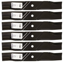 6 Standard Blades fit Dixie Chopper 30227-50X Iron & Silver Eagle for Classic X