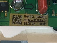 Samsung Washer Main Control Board P# DC92-02388H DC92-02379C