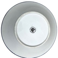 Le Souk Ceramique Tunisia Mediterranean Floral Plate Mandala Design 9.5 in
