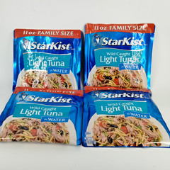 StarKist Wild Caught Chunk Light Tuna in Water 11 oz Pouch 4 Pack Exp 09 2028