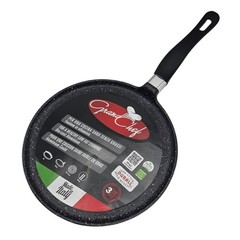 Roch Guss Grand Chef Crepe Griddle Flat Pan 11in Healthy Cookware ITALY NEW