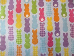 EASTER BUNNY PLACEMATS, 4 pc rectangle set, handcrafted, new
