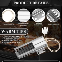 For Samsung DG94-00520A Premier Range Oven Stove Igniter Replacement