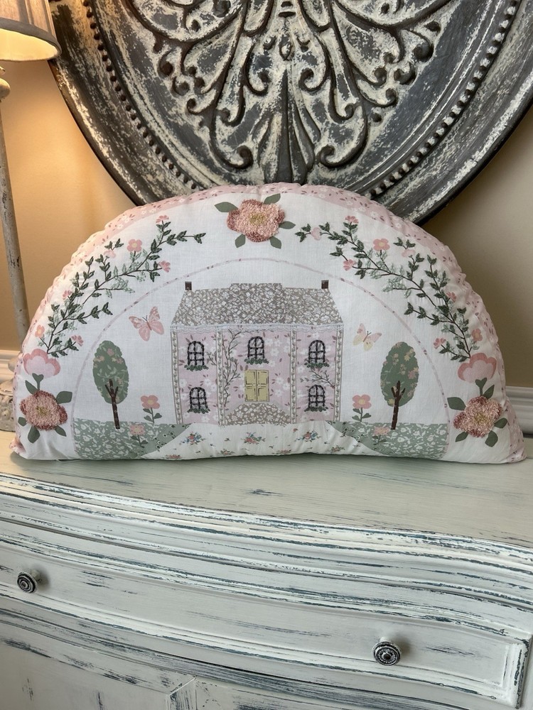 Pottery Barn Kids Dollhouse Wedge Pillow CUT TAGS OB READ