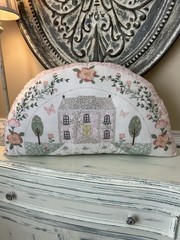Pottery Barn Kids Dollhouse Wedge Pillow CUT TAGS OB READ