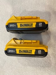 2 New Dewalt DCB203 20V Max Batteries 2.0Ah Lithium Ion Li-Ion 20 Volt DCB203-2