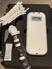 New-Aqua Doc Eagle Ray Digital Water Testing Kit/Pool & Spa Photometer + Strips