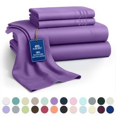 1800 Series 6 Piece Bedsheet Set Extra Soft Deep Pocket Hotel Luxury Bed Sheets