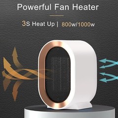 Space Heater for Room Indoor Use 1200W Fast PTC Ceramic Instant Heating Fan