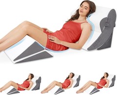 Orthopedic Wedge Pillow for Acid Reflux GERD Back Pain Adjustable 5 Piece Set