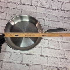 KitchenAid Fry Pan Skillet 12.5in Stainless Steel Impact Bonded Even Heat Base