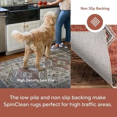 Nuloom Shannon Machine Washable Geometric Tribal Area Rug 4 X 6 Beige