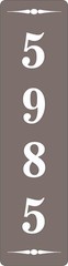 Personalized Aluminum Metal Address Sign Customized With Custom Text 3″ x 12″
