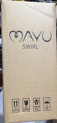 Mayu Swirl Structured Water Carafe 1.5L Borosilicate Glass Earth Base Vortex
