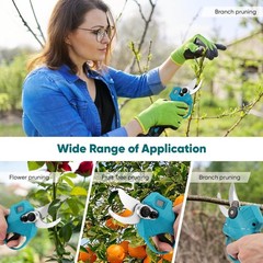 Electric Pruning Shears Cordless Pruner with 2 Batteries For Makita 18V Battery
