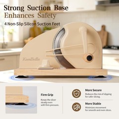Sourdough Bread Slicer for Homemade Bread, Manual Hand Crank Bread Cutter