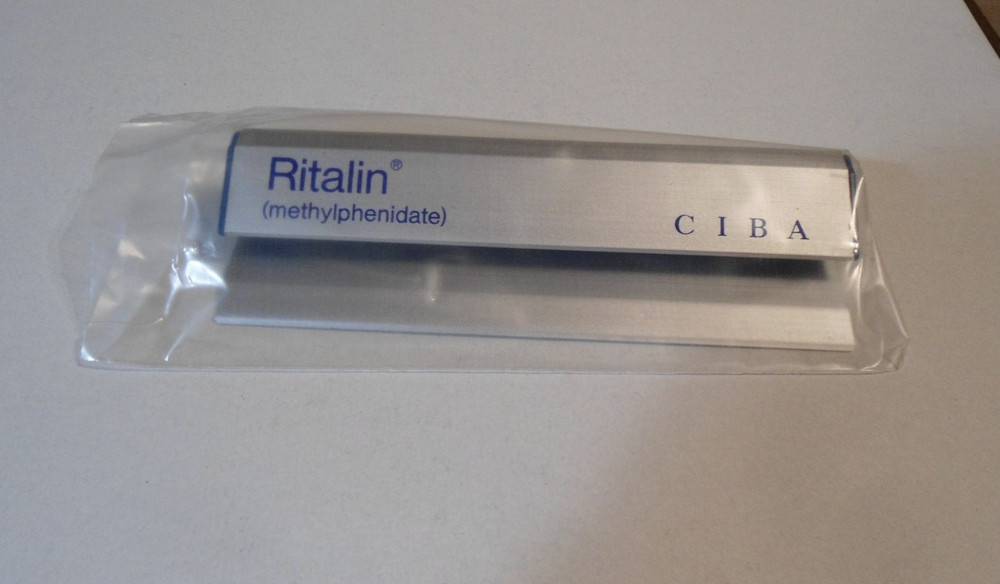 One CIBA Ritalin Clip-It Strip Adhesive Back Note &Paper Holder – 5-3/4 Inches