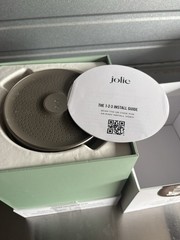 Jolie Filtered Showerhead Annual Pack w/ 3 Total Filter Refills Brushed Steel