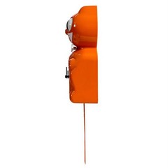 ORANGE HARVEST KIT CAT CLOCK 15.5″ Free Battery MADE IN USA Kit-Cat Klock NEW