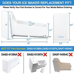 Ice Bucket Compatible with Samsung Refrigerator RF26J7500SR/AA RF28HFEDTSR