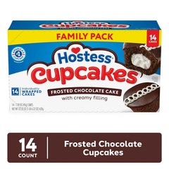 Hostess Cupcakes, Chocolate Snack Cakes, 22.22 oz Box (14 Ct.) Free Shipping