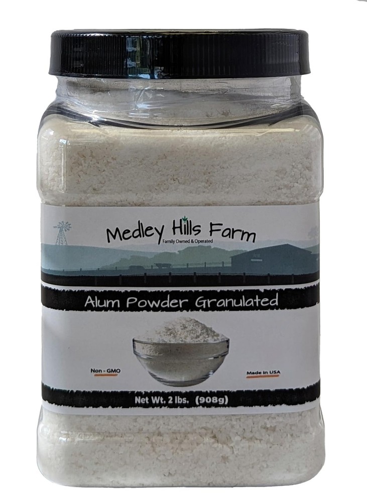Alum Powder Granulated Food Grade 2 lbs. – by Medley 32 Ounce (Pack of 1)