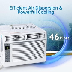 6000 BTU Window Air Conditioner AC Unit App & Remote Control 350 Sq Ft 115V 60Hz