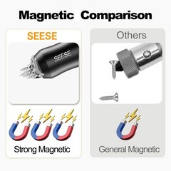 SEESE Strong Magnetic Screw Ring 1/4 Inch/ 6.35 mm Universal Magnetic Screw H…