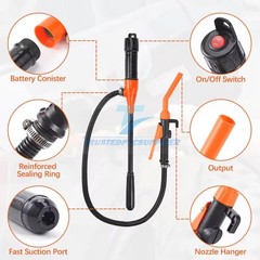 Battery Powered Electric Fuel Transfer Pump Portable Gas Oil Liquid Pump