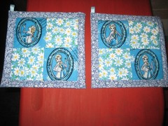 Disney World 55th Anniversary…Elsa Handmade Kitchen Potholder Set of 2