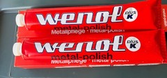 WENOL Red Metal Polish 100 Grams each Made IN Germany Old Stock 2 Tubes