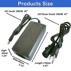 110V AC To 12V DC Transformer 12V 5A 60W Universal 12 Volt Power Supply Adapter