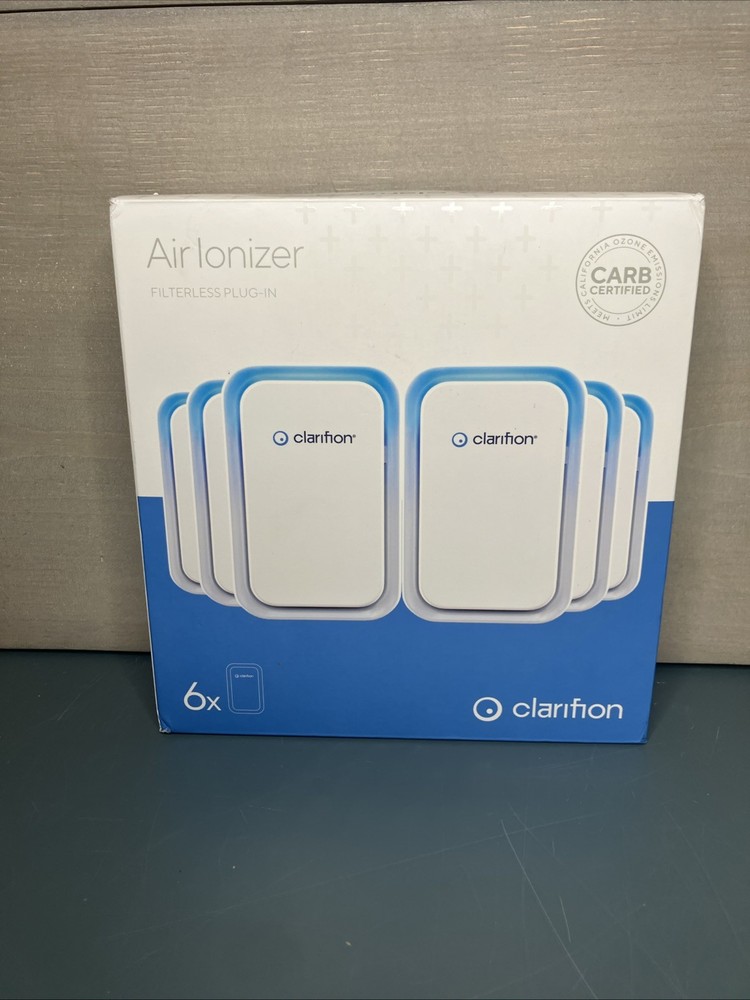 1 Clarifion 6-Pack GL-139 Filterless Air Ionizers Home Negative Ion Filtration