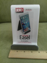 Joie Easel Stand, White with Gray Kitchen Phone/Tablet/Cookbook Holder