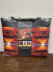 Pendleton Outdoor Packable Blanket Picnic Tailgate Folds & Zips 60×72 inches