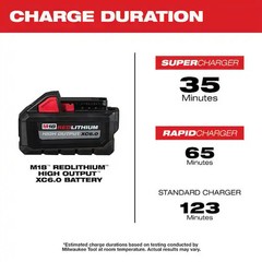 Milwaukee 48-11-1865 M18 18V XC 6.0Ah High Output Battery REDLITHIUM NEW