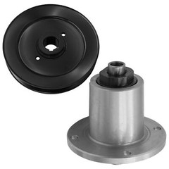 Spindle Short Shaft w/ Pulley for Bobcat ZT200 ZT220D ZT219 ZT223 ZT225 ZT228