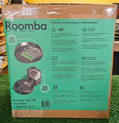 iRobot Roomba Max 705 Robot Vacuum + AutoEmpty Dock, LiDAR, Strong Suction NEW