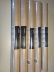 Norwall Wallpaper Roll 5 Count Retro Pattern Vinyl SEALED Creamy Pearl NICE