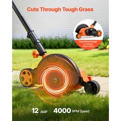 Uimoso Electric Lawn Edger with 8-inch Blade, 12 Amp Motor, 4000 RPM