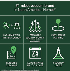 iRobot – Roomba 105 Combo Vacuum & Mop + AutoEmpty Dock – LiDAR