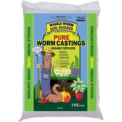 Wiggle Worm 100% Pure Organic Worm Castings – Organic Fertilizer, 4.5-Pounds