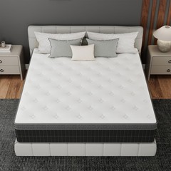 10/12/14 Inch Gel Memory Foam Hybrid Spring Mattress Twin Full Queen King In Box