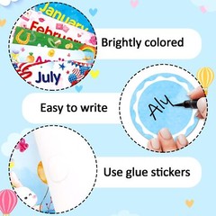 48 Pack Holiday Monthly Headliners 12 Months of The Year Bulletin Board Set…